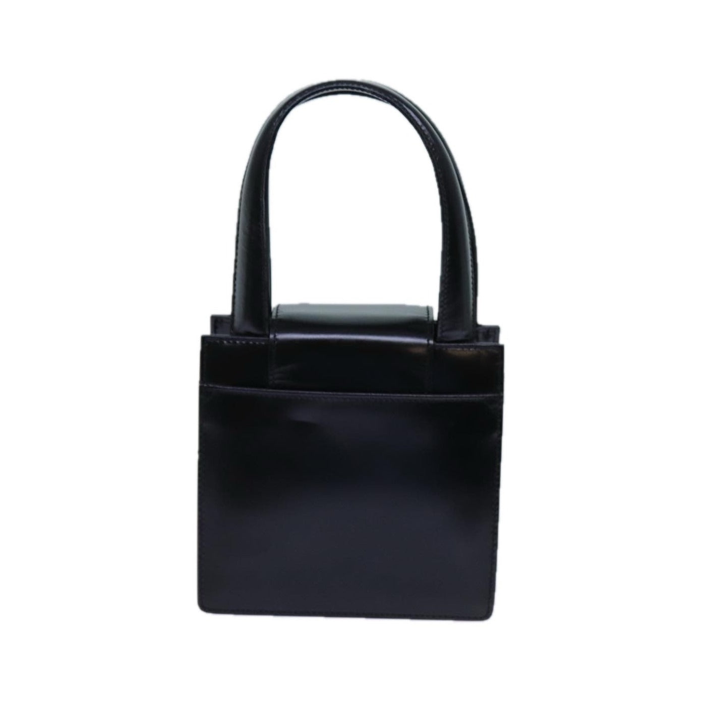 Bvlgari Handbag Leather, Black, Leather, Handbag
