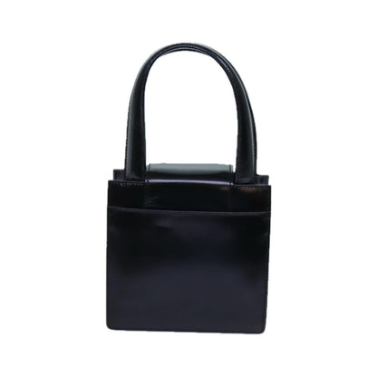 Bvlgari Handbag Leather, Black, Leather, Handbag