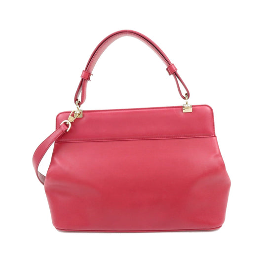 Bvlgari Isabella Rossellini Leather, Pink, Leather, Handbag