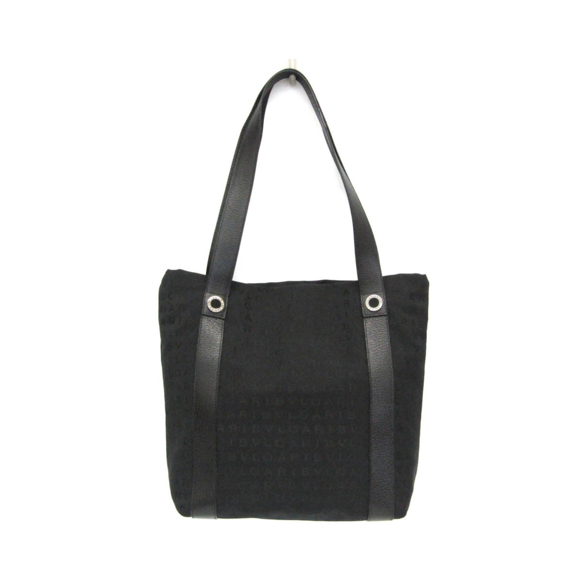 Bvlgari Logomania Canvas, Black, Canvas, Tote Bag