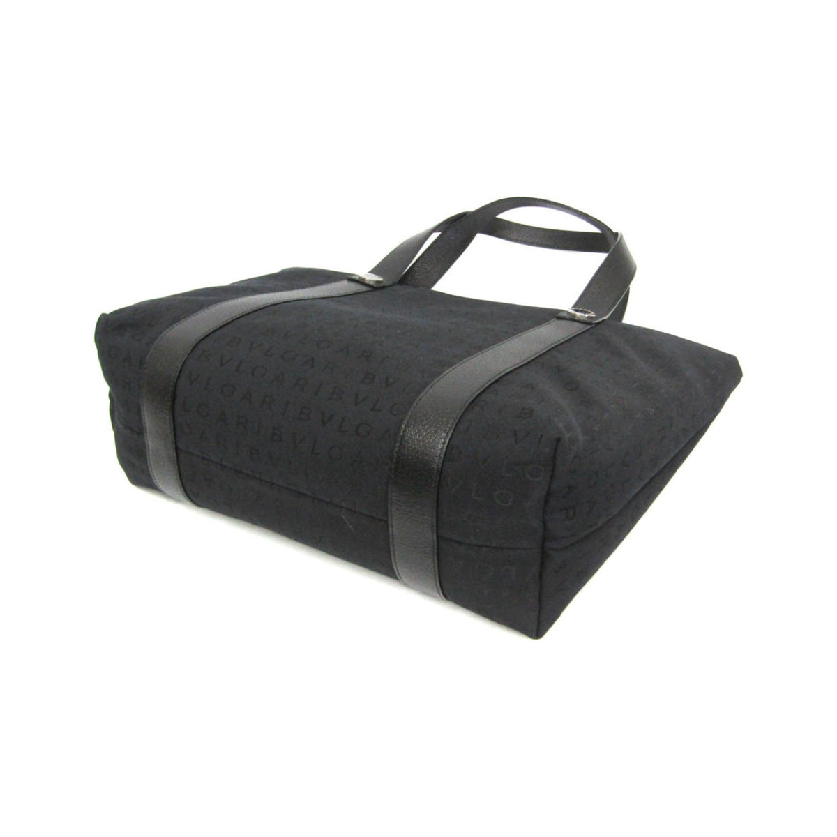 Bvlgari Logomania Canvas, Black, Canvas, Tote Bag