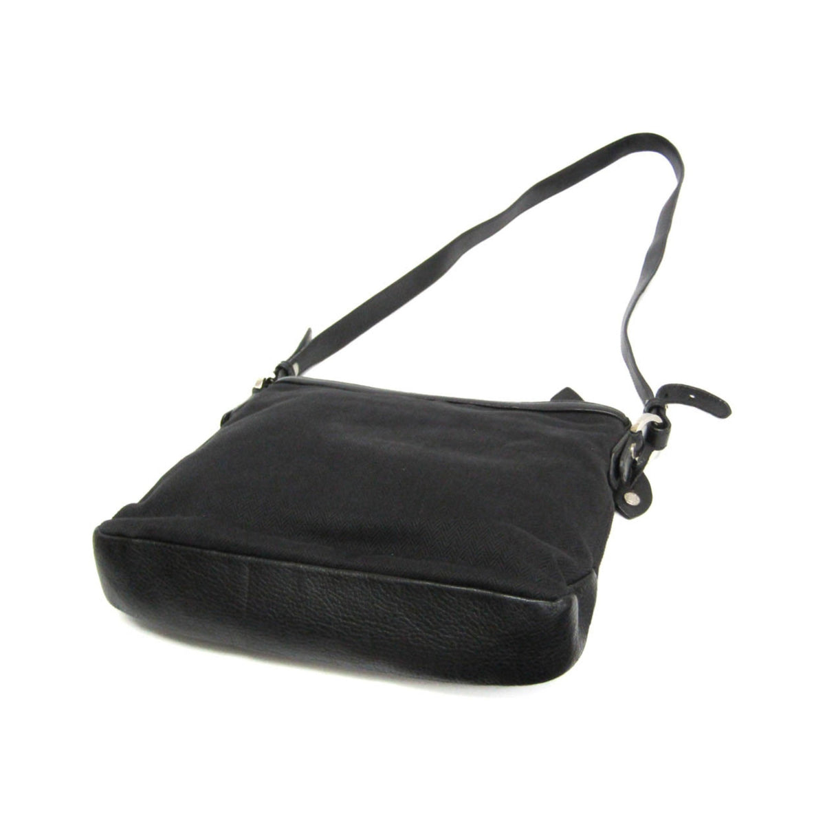 Bvlgari Open Hobo Leather, Black, Leather, Shoulder Bag