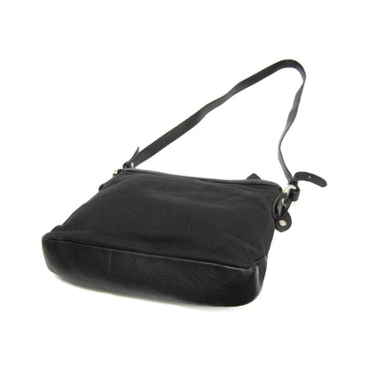 Bvlgari Open Hobo Leather, Black, Leather, Shoulder Bag