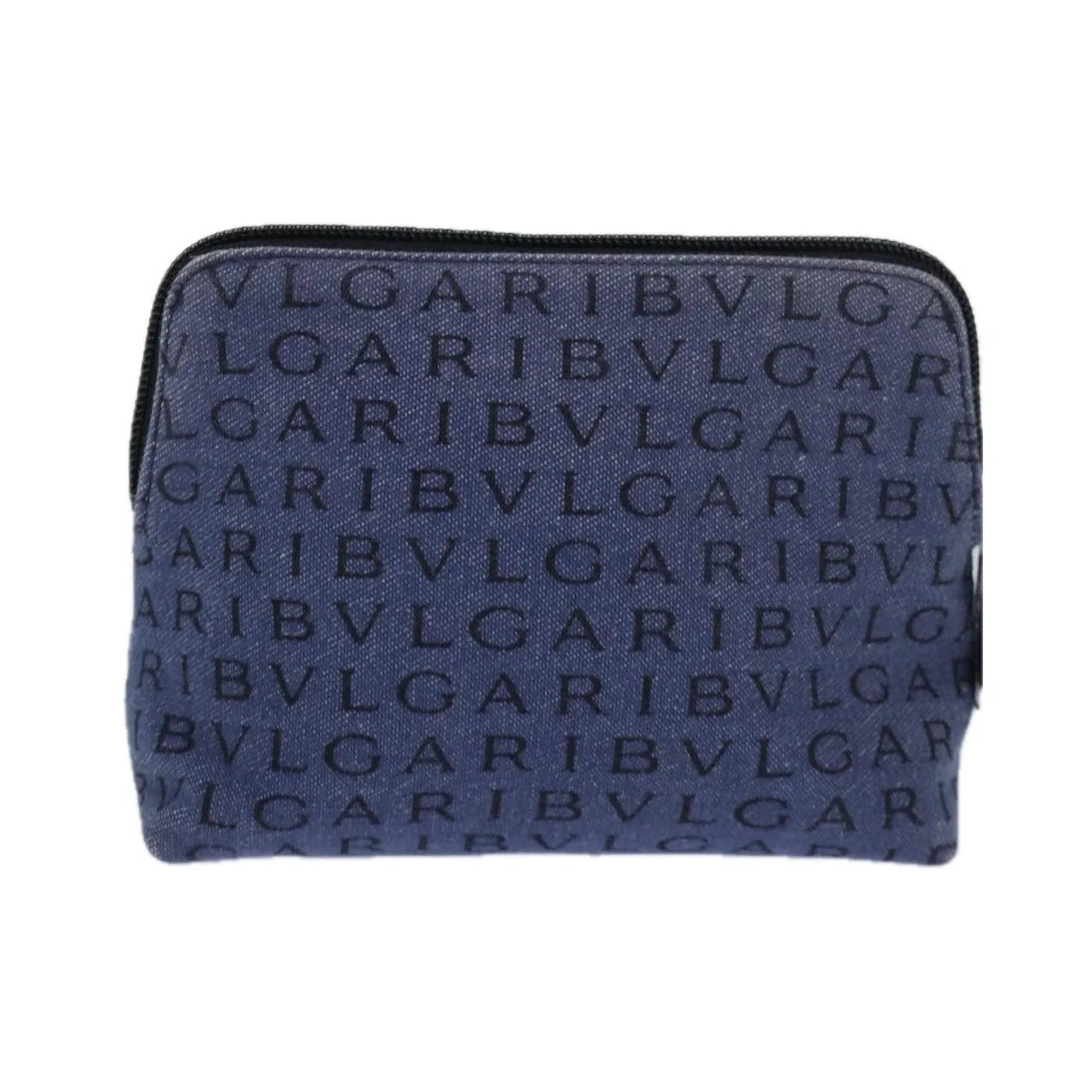 Bvlgari Pouch Canvas, Blue, Canvas, Clutch