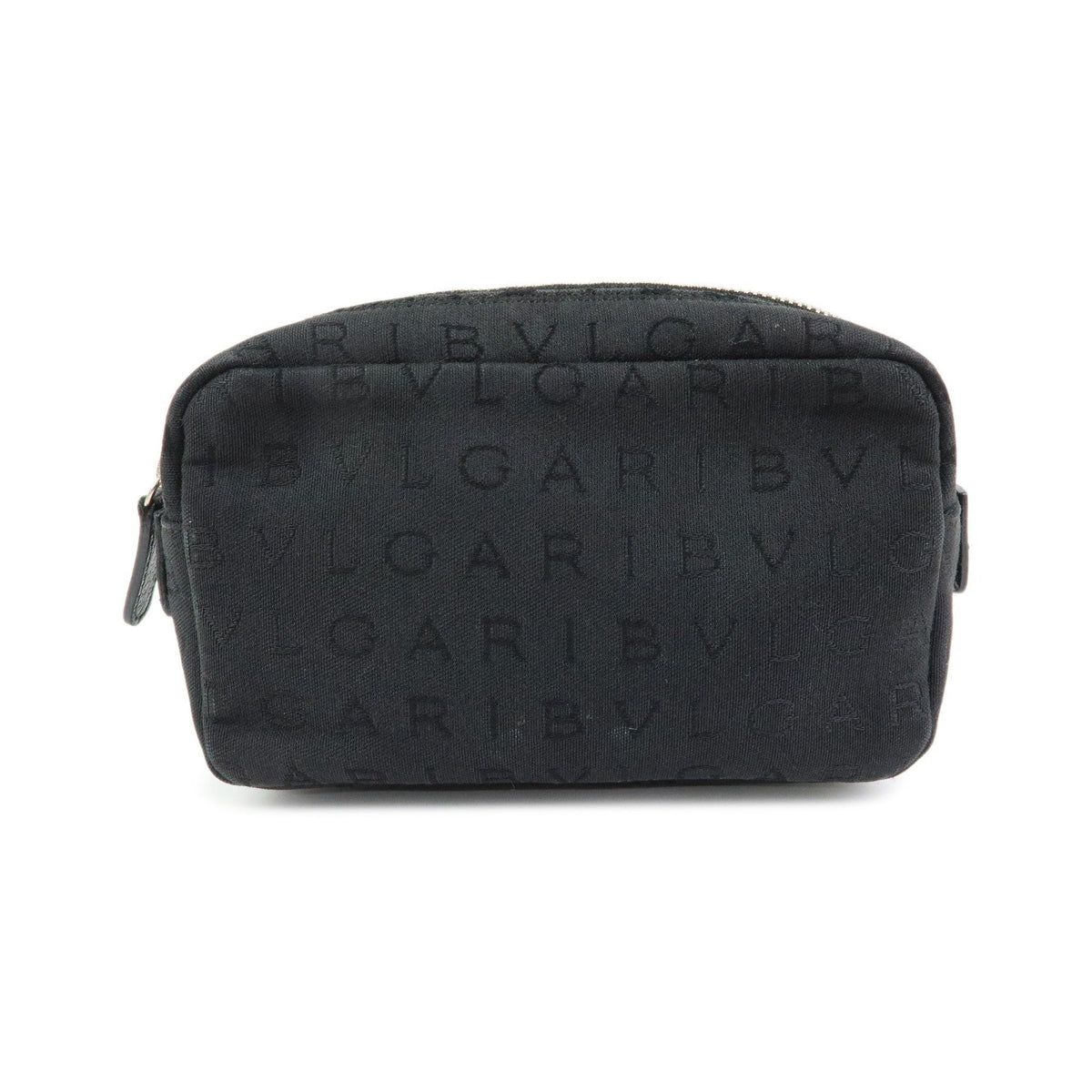 Bvlgari Pouch Canvas, Black, Canvas, Clutch