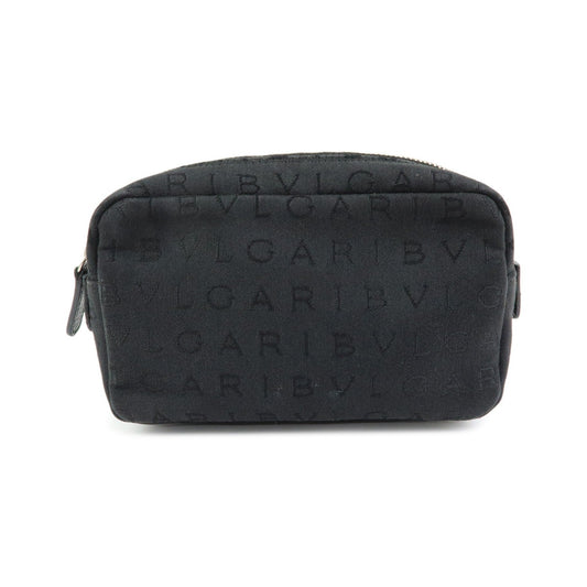 Bvlgari Pouch Canvas, Black, Canvas, Clutch