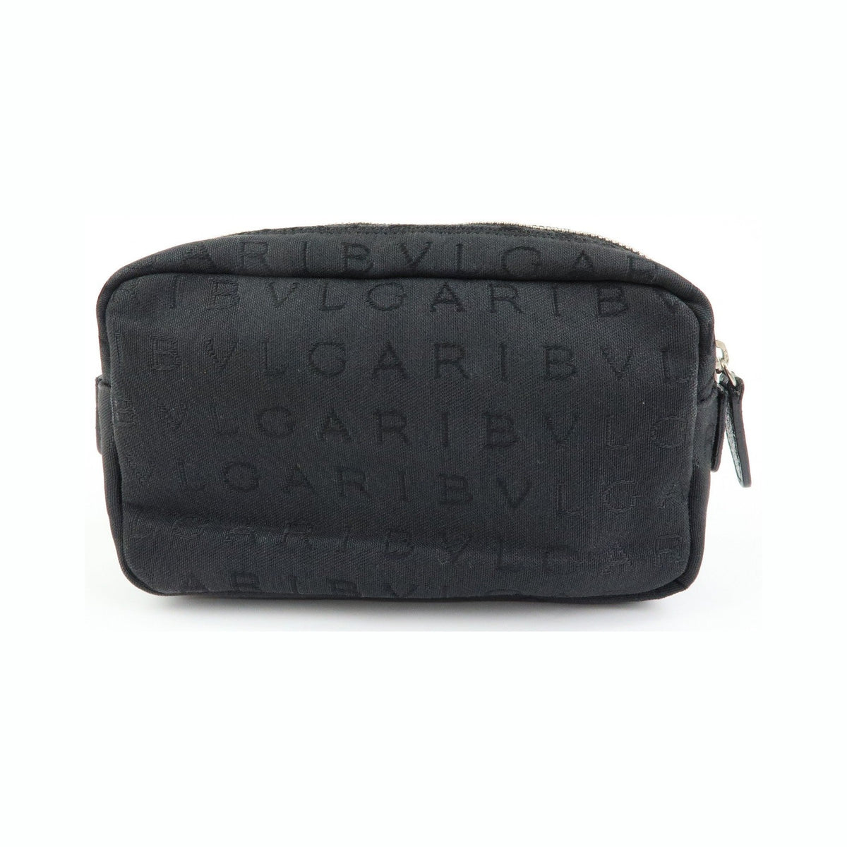 Bvlgari Pouch Canvas, Black, Canvas, Clutch