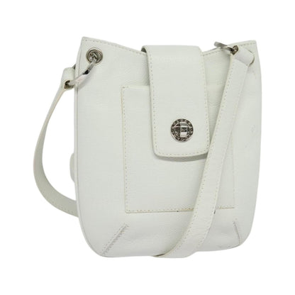 Bvlgari Vintage Leather, White, Leather, Shoulder Bag