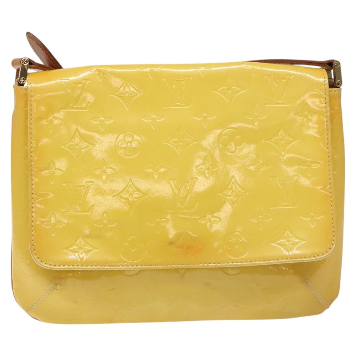 Louis Vuitton Thompson Street Monogram Vernis, Yellow, Patent Leather, Shoulder Bag