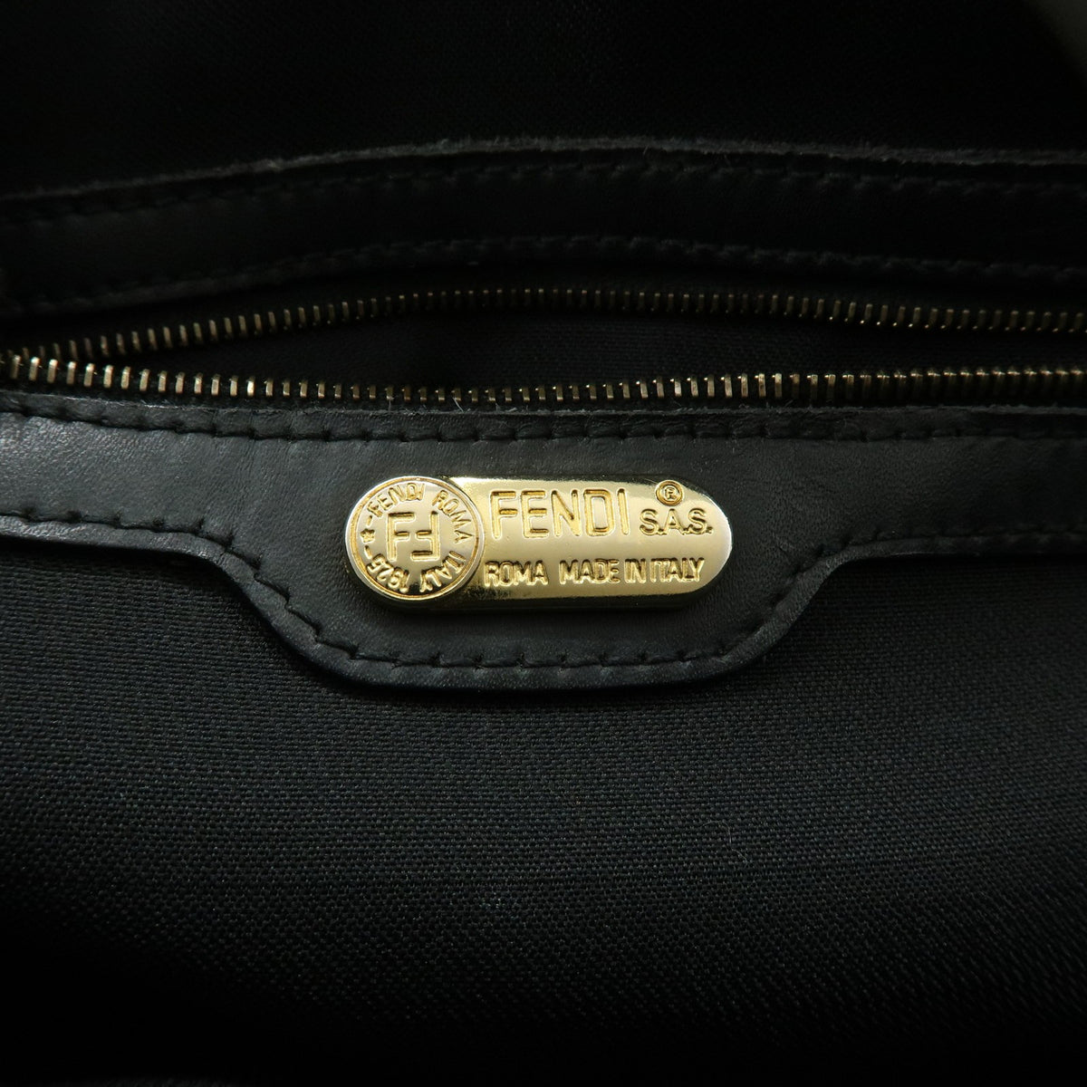 Fendi Vintage Dome Satchel Leather, Brown, Leather, Handbag