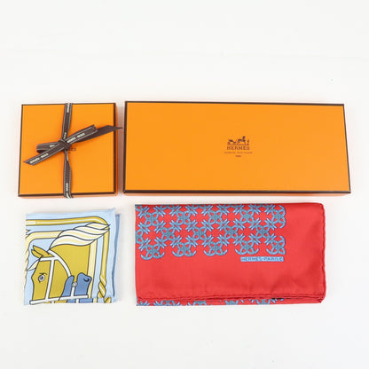 Hermes Carré 42 Silk, Red, Silk, Scarf