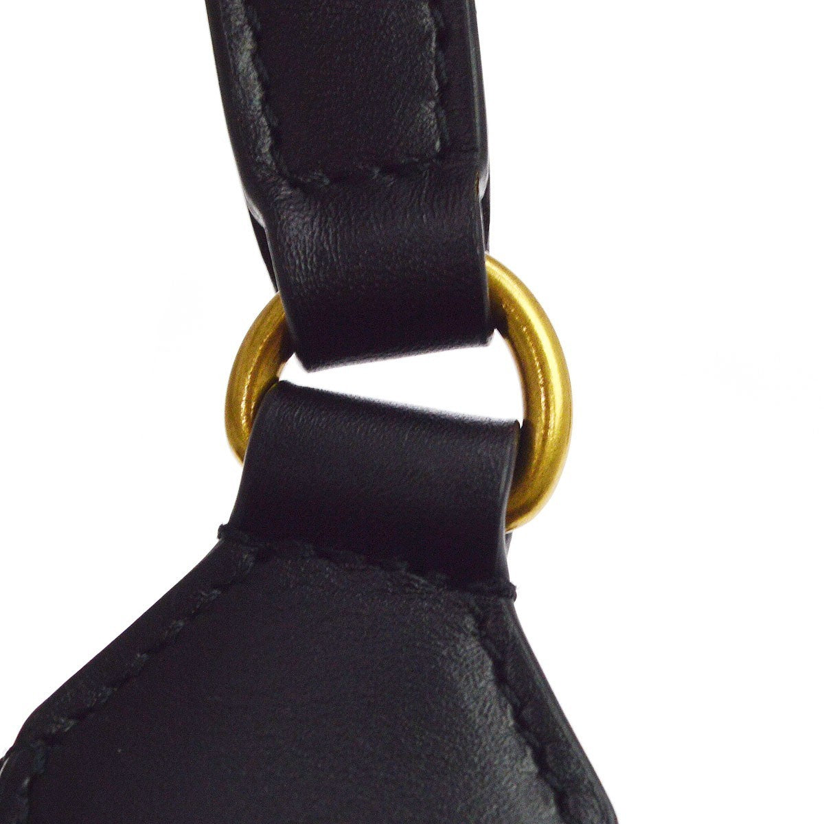 Saint Laurent Le 5 a 7 Vertical Leather, Black, Leather, Shoulder Bag