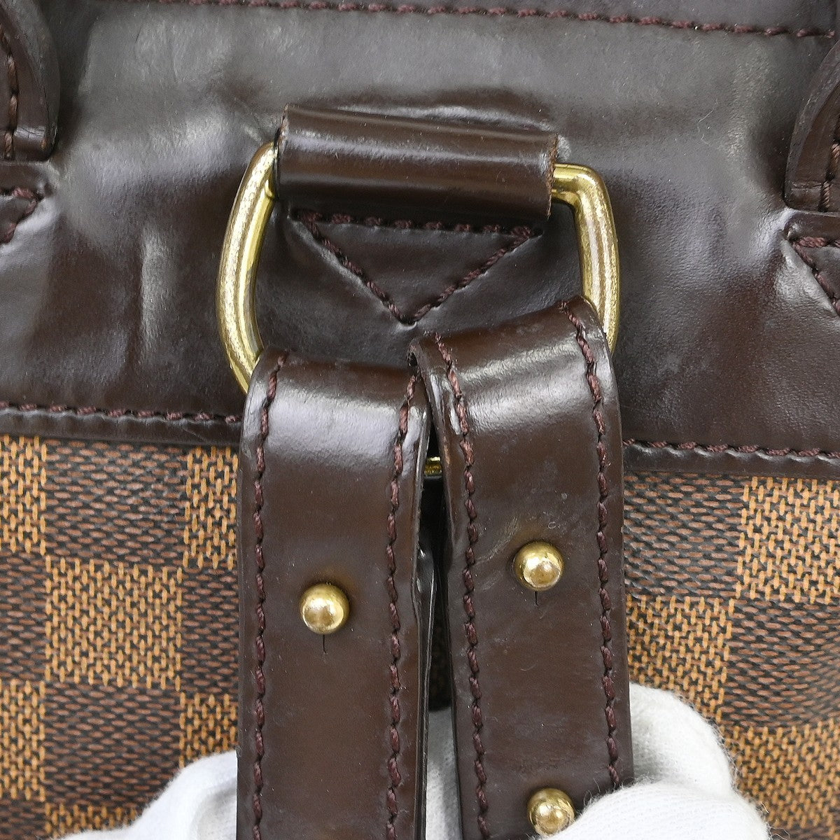 Louis Vuitton Soho Damier Ebene, Brown, Canvas, Backpack