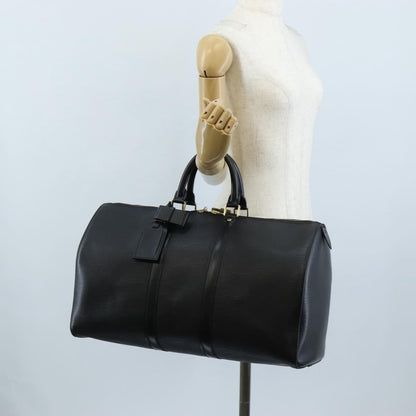 Louis Vuitton Keepall Epi Leather, Black, Leather, Travel Bag