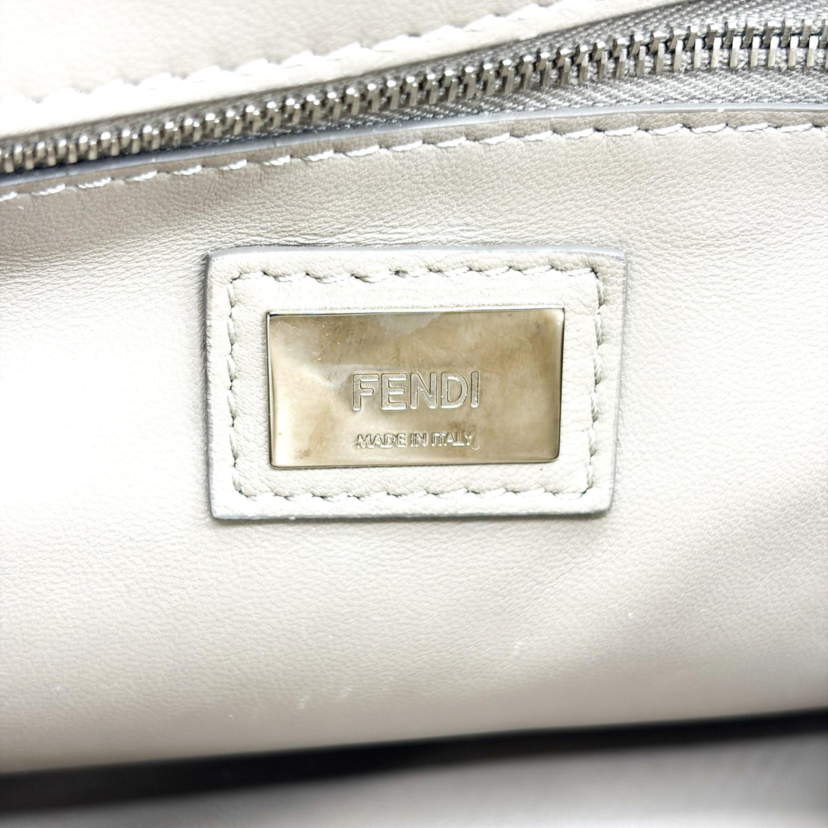 Fendi Peekaboo Ombre Leather, Beige, Leather, Handbag