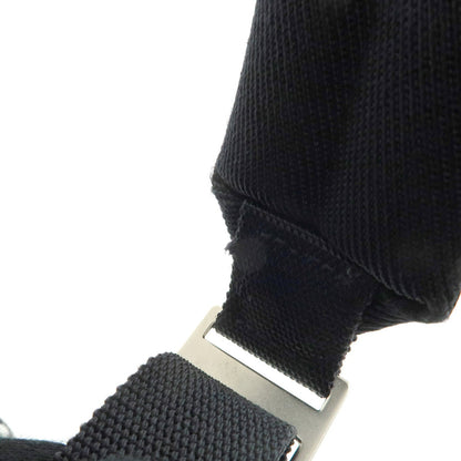 Saint Laurent City Printed Canvas, Black, Canvas, Backpack