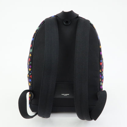 Saint Laurent City Printed Corduroy, Multicolour, Canvas, Backpack