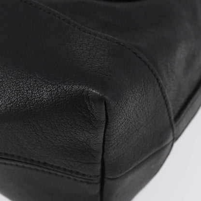 Miu Miu Zip Front Pocket Shopping Tote Leather, Black, Leather, Shoulder Bag