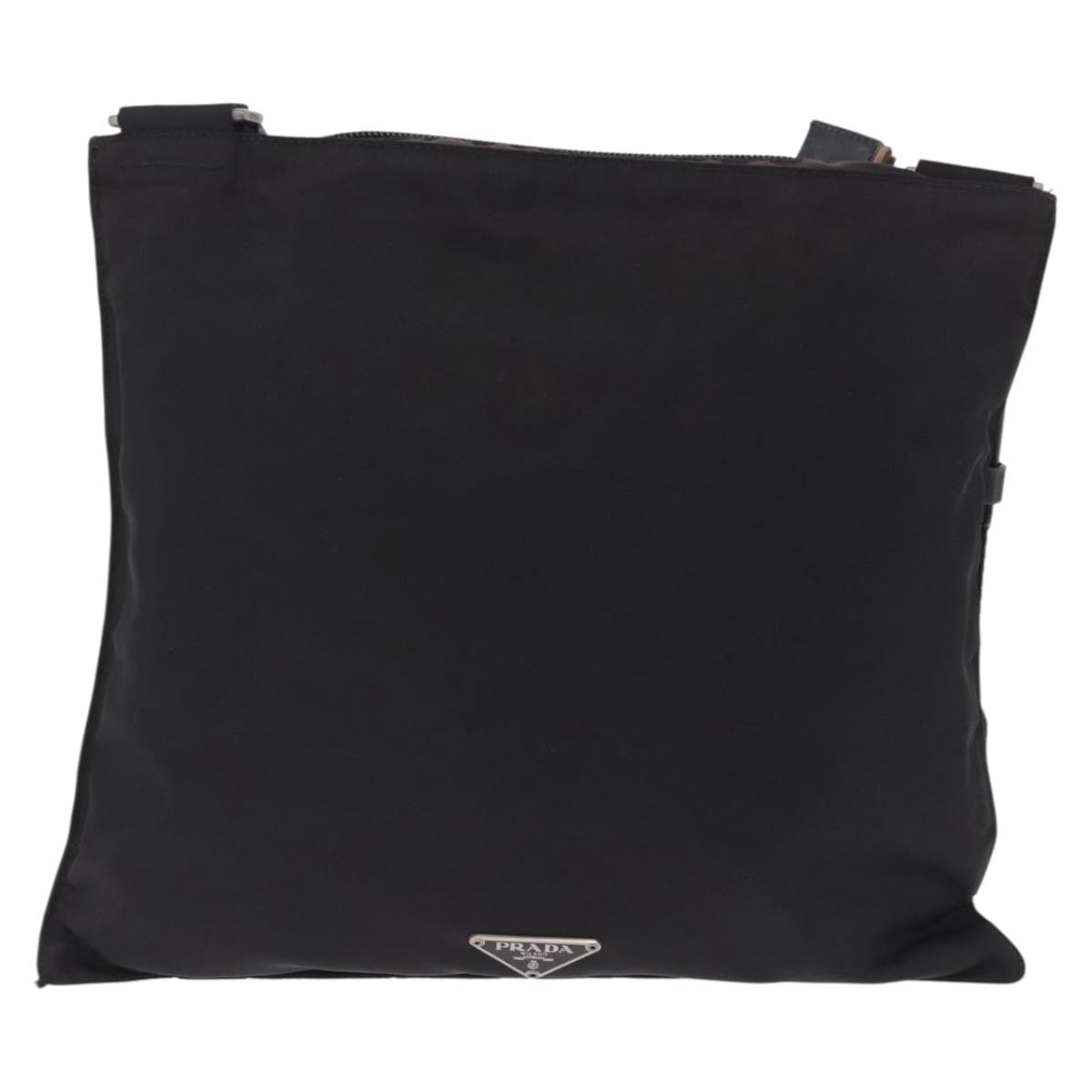 Prada Shoulder Tessuto, Black, Nylon, Shoulder Bag