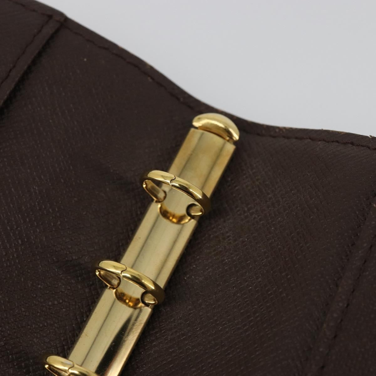 Louis Vuitton Ring Agenda Cover Damier, Brown, Canvas, Briefcase