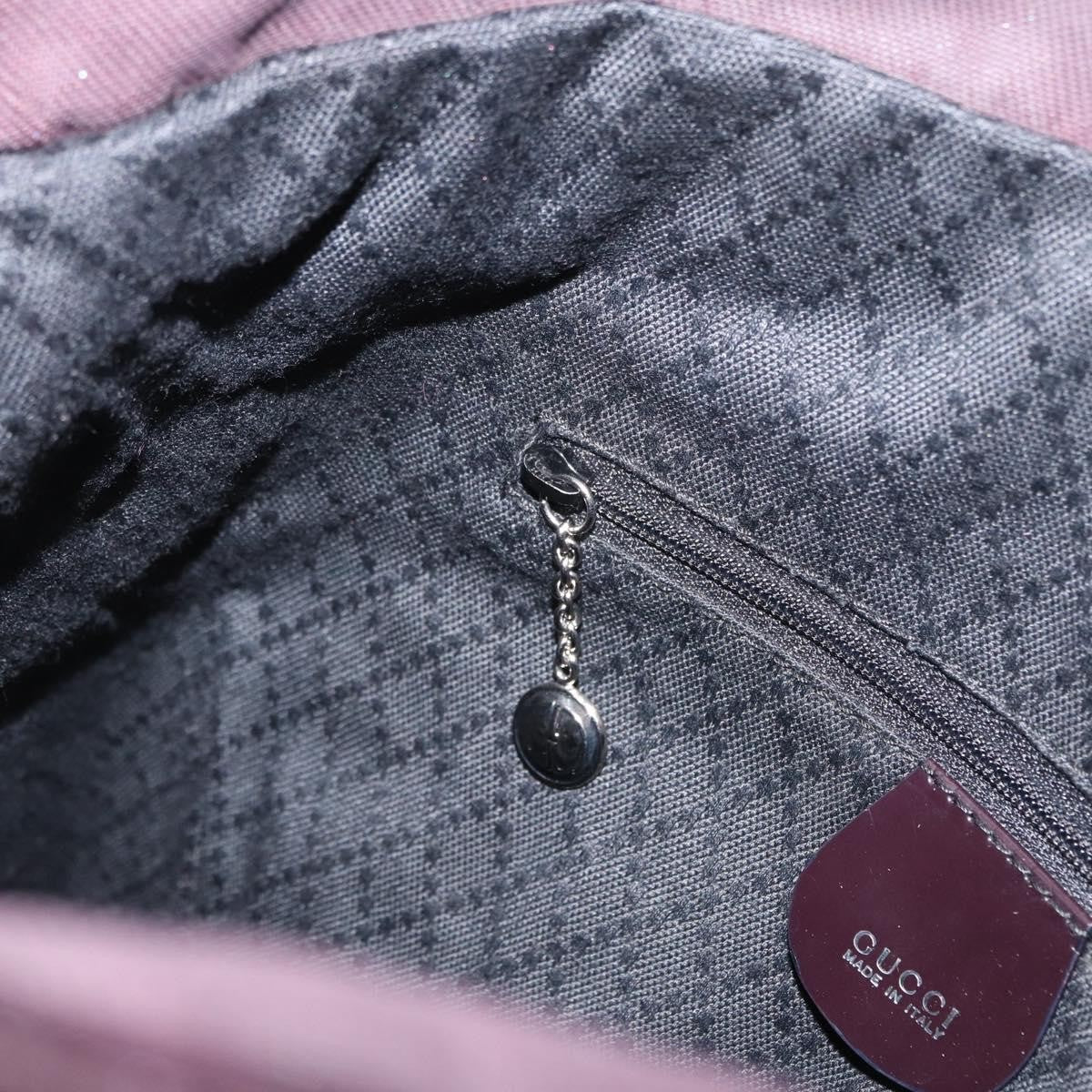 Gucci Bamboo Canvas, Purple, Canvas, Tote Bag