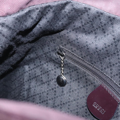 Gucci Bamboo Canvas, Purple, Canvas, Tote Bag