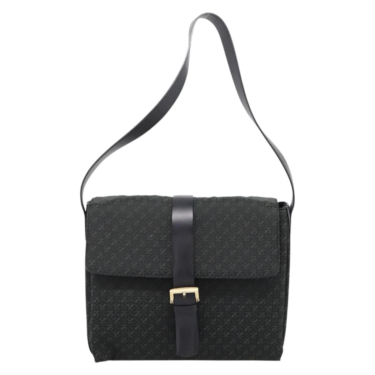 Loewe Vintage Canvas, Green, Canvas, Shoulder Bag