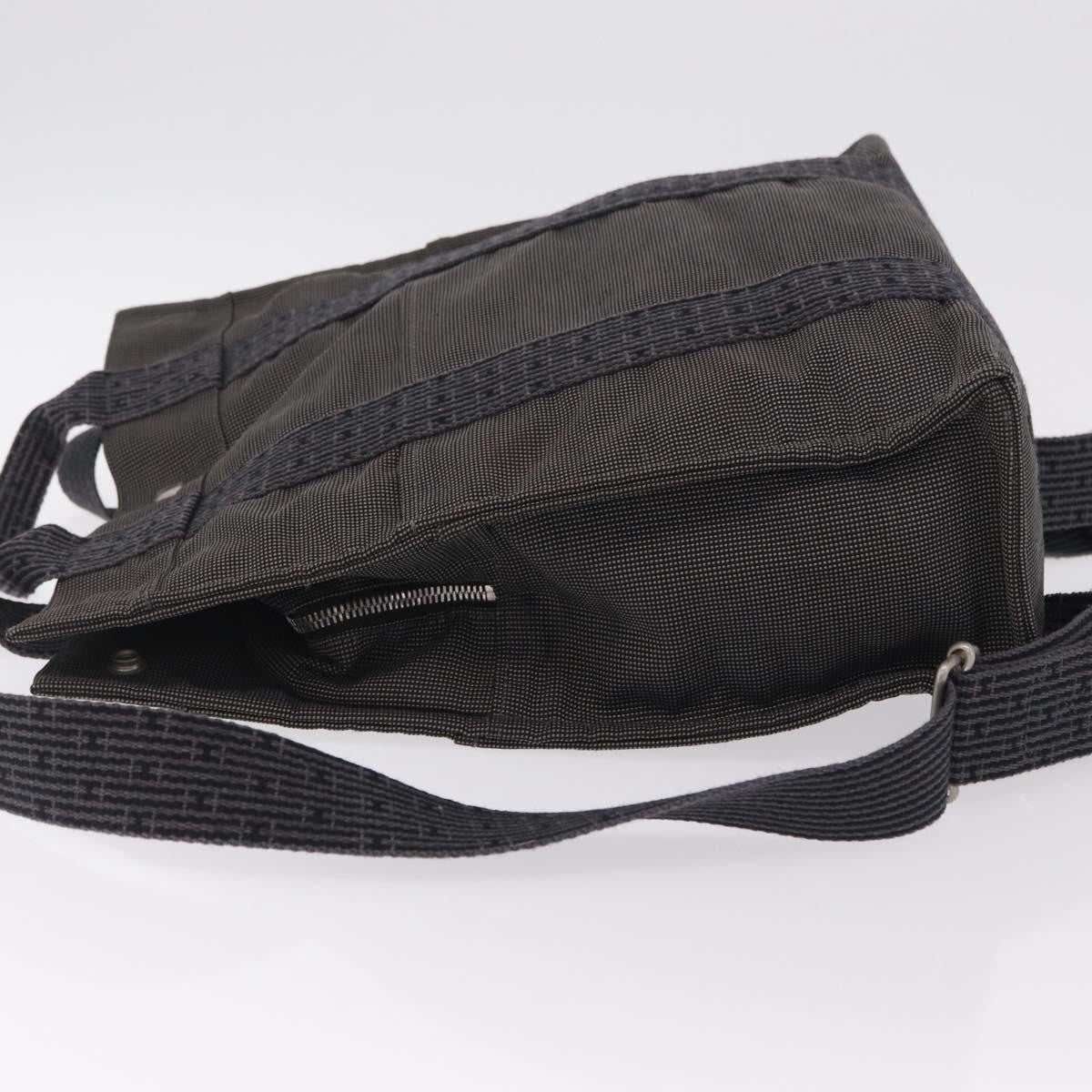 Hermes Herline Canvas, Gray, Canvas, Backpack