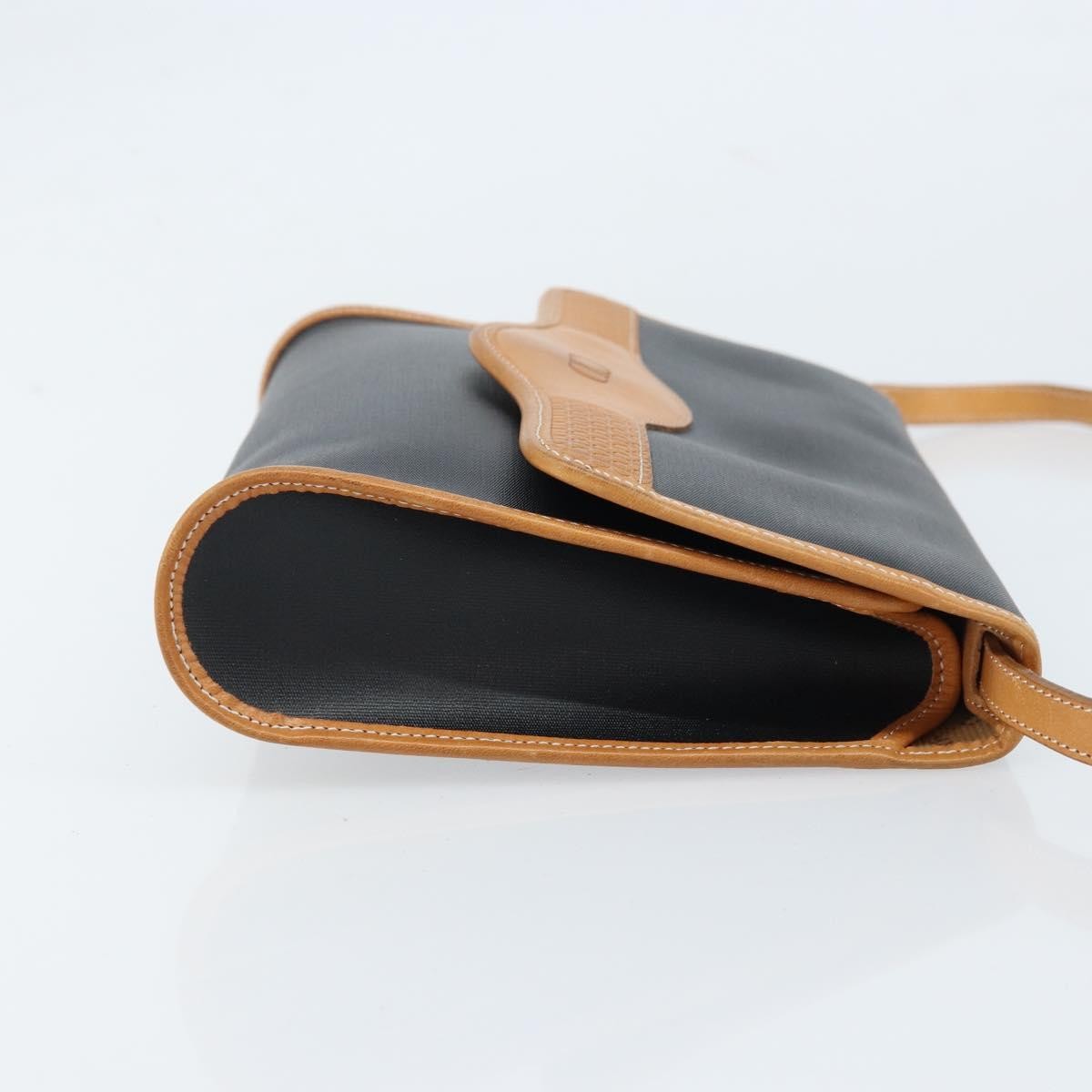 Christian Dior CD Shoulder bag Canvas and Leather, Black, Canvas, Shoulder Bag