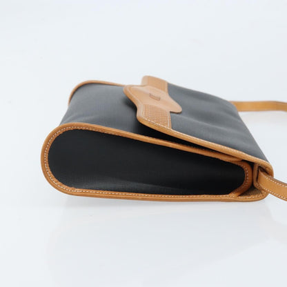 Christian Dior CD Shoulder bag Canvas and Leather, Black, Canvas, Shoulder Bag