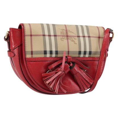 Burberry Maydown Haymarket Coated Canvas and Leather, Beige, Canvas, Shoulder Bag