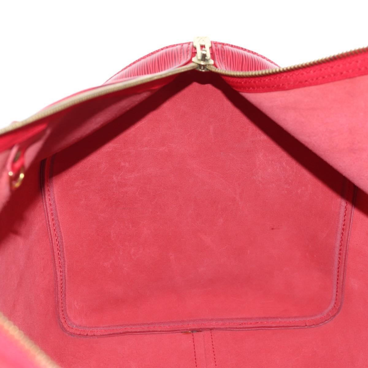 Louis Vuitton Keepall Epi, Red, Leather, Travel Bag