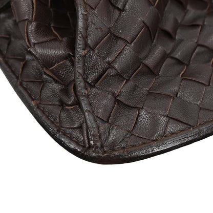 Bottega Veneta Top Flap Hobo Intrecciato Nappa, Brown, Leather, Handbag