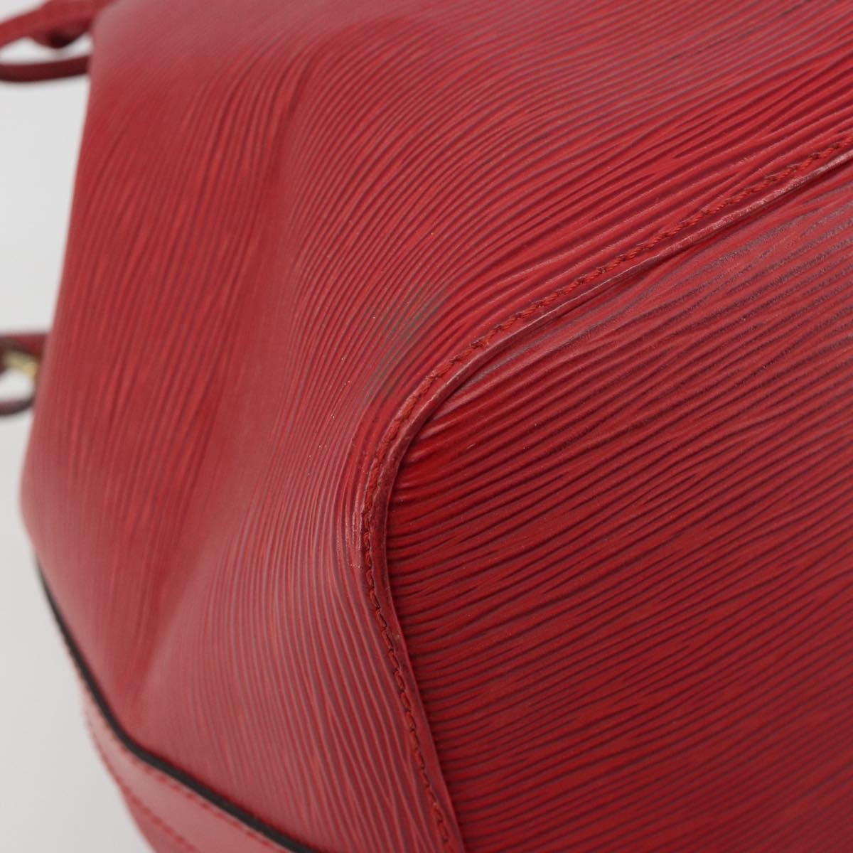 Louis Vuitton Petit Noe Epi Leather, Red, Leather, Shoulder Bag