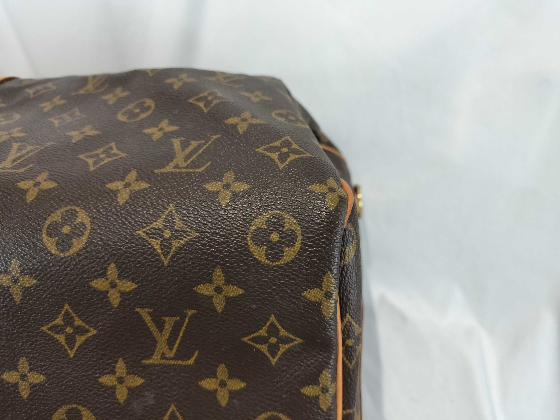 Louis Vuitton Keepall Monogram Canvas, Brown, Canvas, Travel Bag