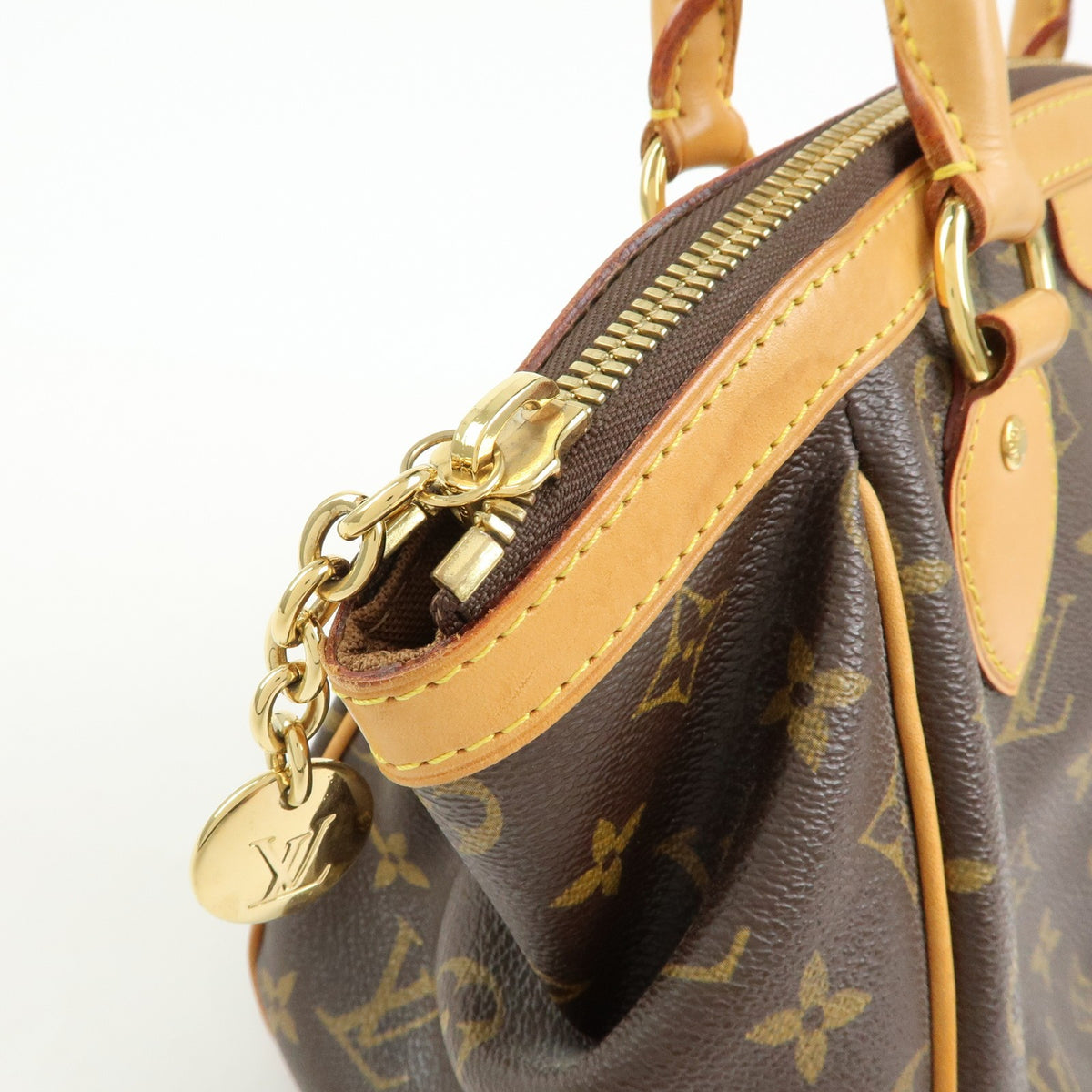 Louis Vuitton Tivoli Monogram Canvas, Brown, Canvas, Handbag