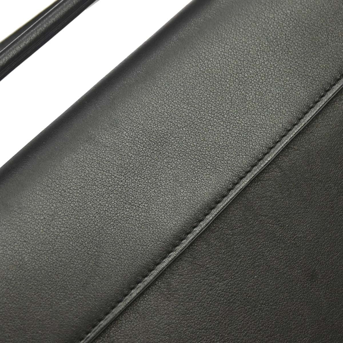 Cartier Cabochon Leather, Black, Leather, Handbag