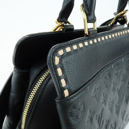 Louis Vuitton Vosges Whipstitch Monogram Empreinte Leather, Black, Leather, Handbag
