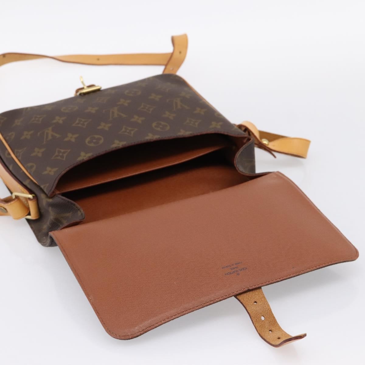 Louis Vuitton Cartouchiere Monogram, Brown, Canvas, Shoulder Bag