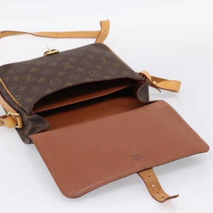 Louis Vuitton Cartouchiere Monogram, Brown, Canvas, Shoulder Bag
