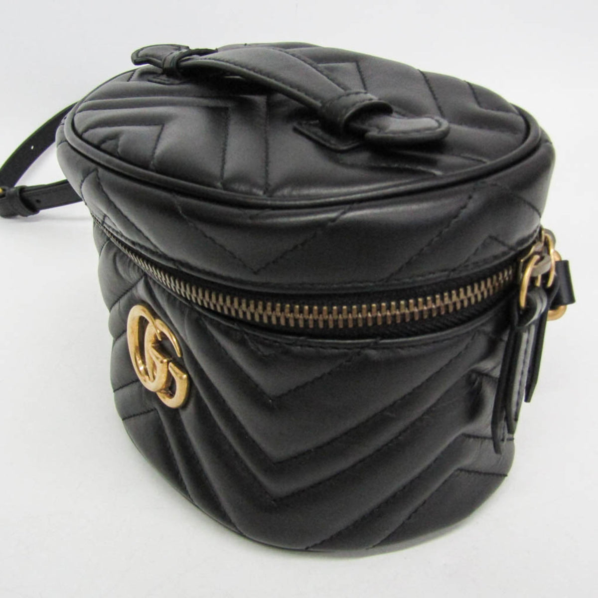 Gucci GG Marmont Vanity Matelasse Leather, Black, Leather, Backpack