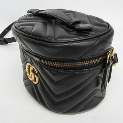 Gucci GG Marmont Vanity Matelasse Leather, Black, Leather, Backpack