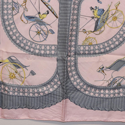 Hermes Carré 90 Silk multicolor, Pink, Silk, Scarf
