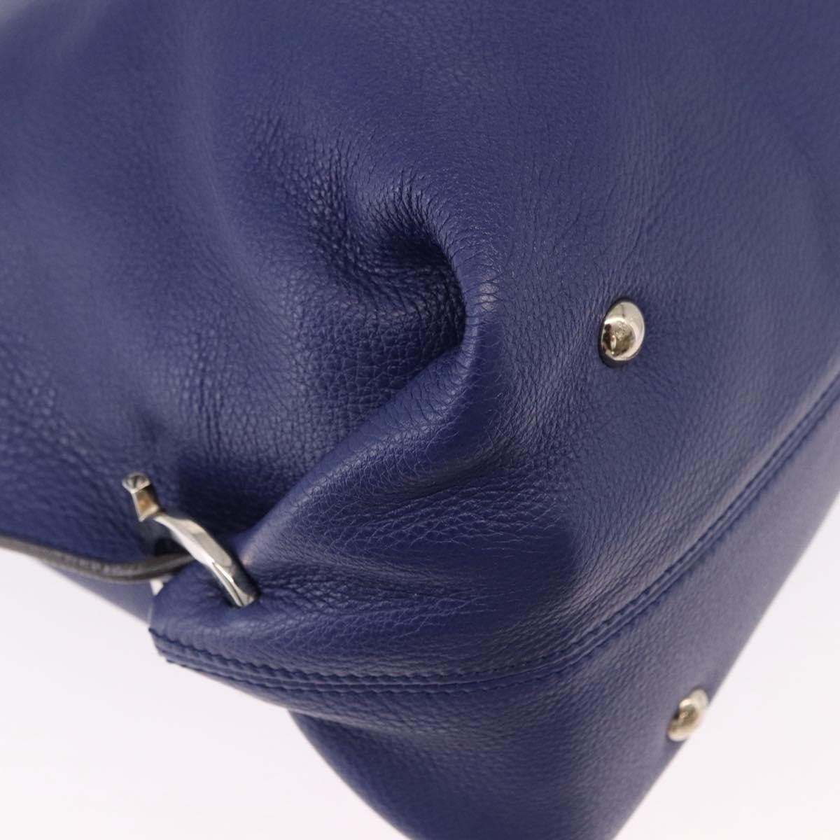 Salvatore Ferragamo Sofia Satchel Leather, Blue, Leather, Handbag