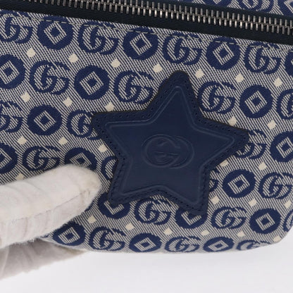 Gucci Children's Belt Printed GG Coated Canvas, Navy, Canvas, Handbag