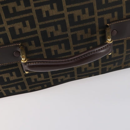 Fendi Vintage Rolling Suitcase Zucca Canvas, Brown, Canvas, Travel Bag