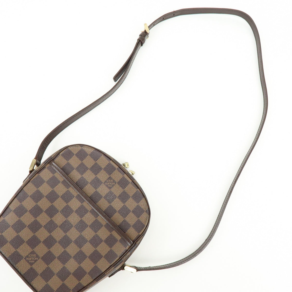 Louis Vuitton Ipanema Damier, Brown, Canvas, Handbag