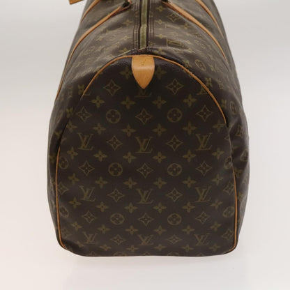 Louis Vuitton Keepall Bag Monogram Canvas, BROWN, CANVAS, Travel bag
