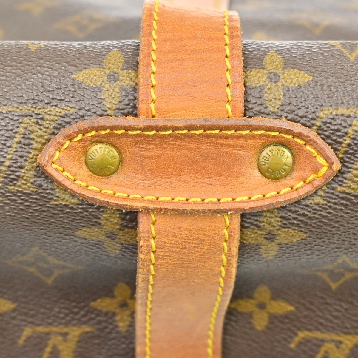 Louis Vuitton Saumur Monogram, Brown, Canvas, Shoulder Bag