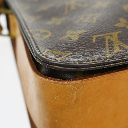 Louis Vuitton Cartouchiere Monogram Canvas, Brown, Canvas, Handbag